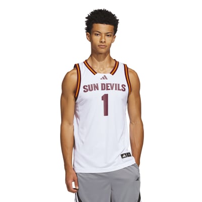 #1 Arizona State Sun Devils adidas Home Swingman Jersey - White