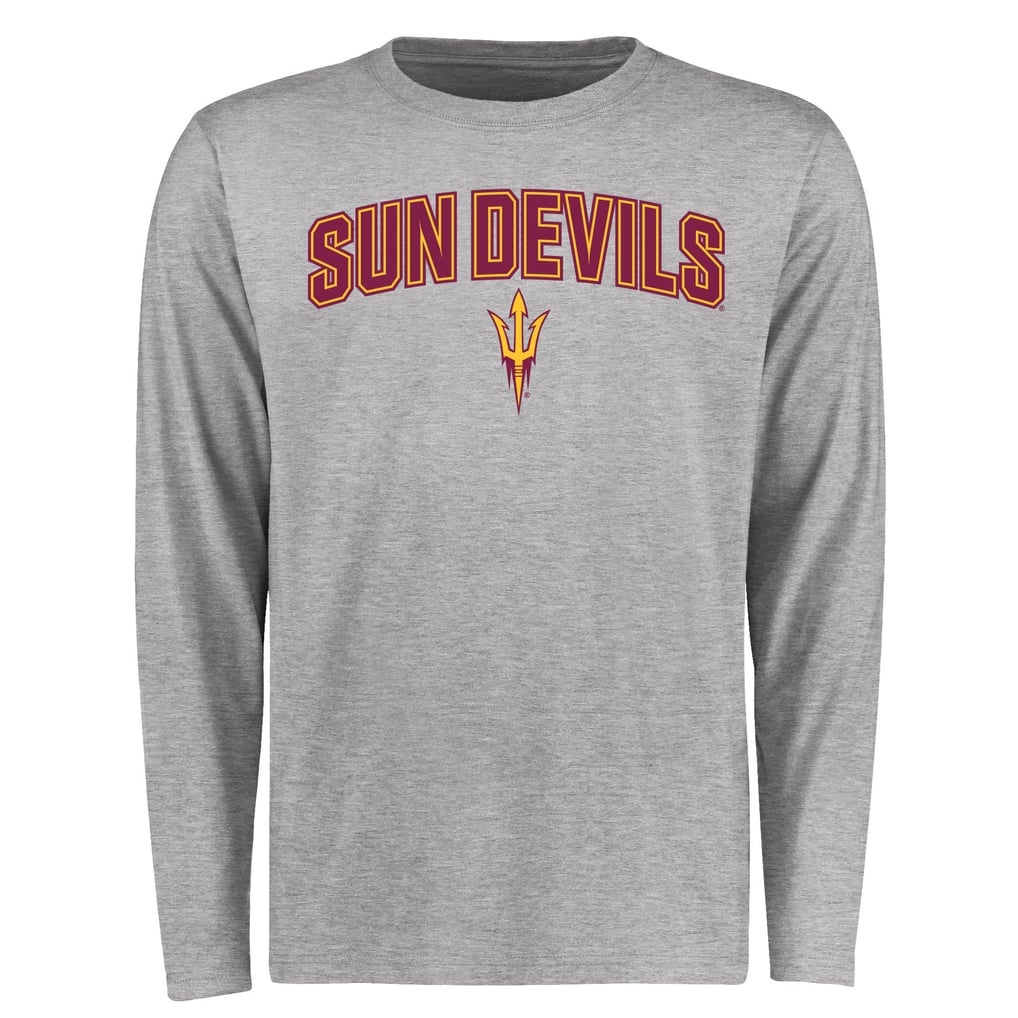 Arizona State Sun Devils Proud Mascot Long Sleeve T-Shirt - Ash