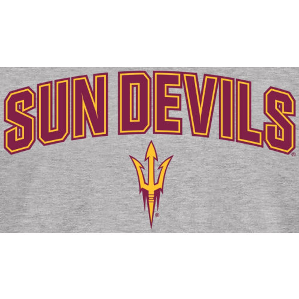 Arizona State Sun Devils Proud Mascot Long Sleeve T-Shirt - Ash