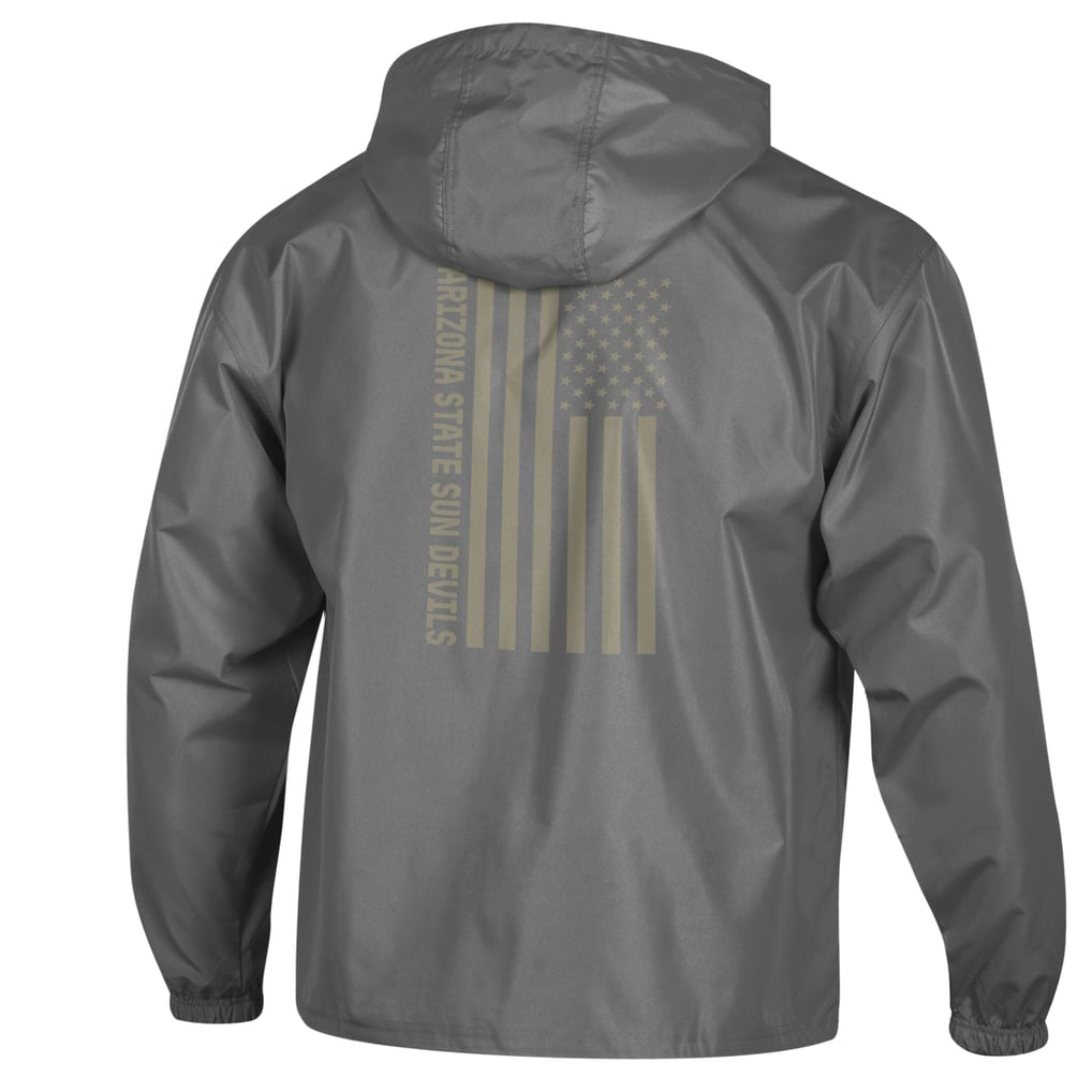  Arizona State Sun Devils Champion OHT Flag Packable Jacket - Graphite