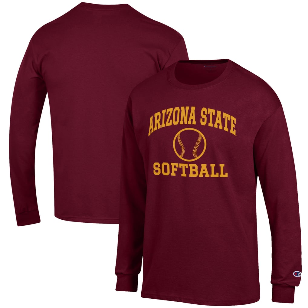 Arizona State Sun Devils Champion Softball Icon Long Sleeve T-Shirt - Maroon
