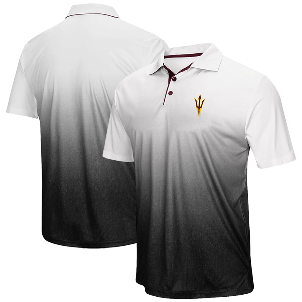 Arizona State Sun Devils Colosseum Magic Team Logo Polo - Heathered Gray