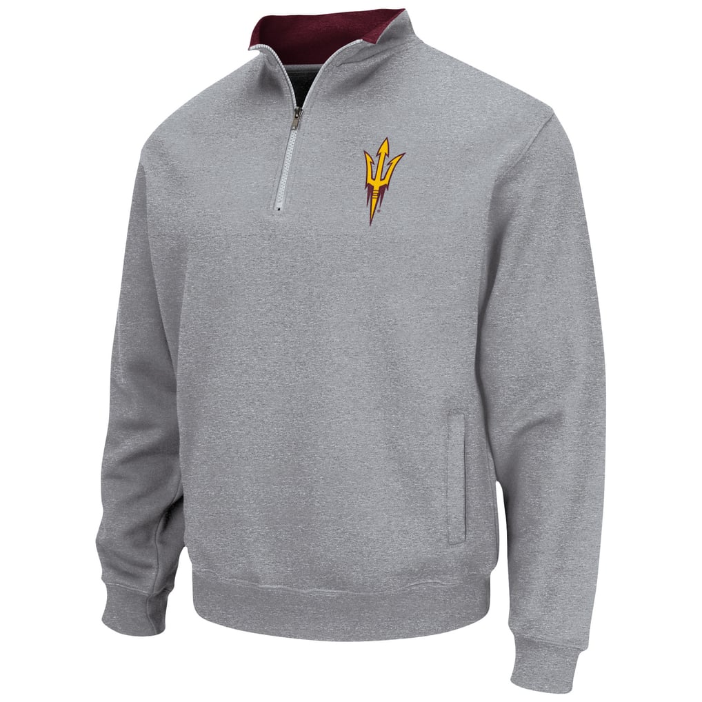 Arizona State Sun Devils Colosseum Tortugas Team Logo Quarter-Zip Jacket - Heathered Gray