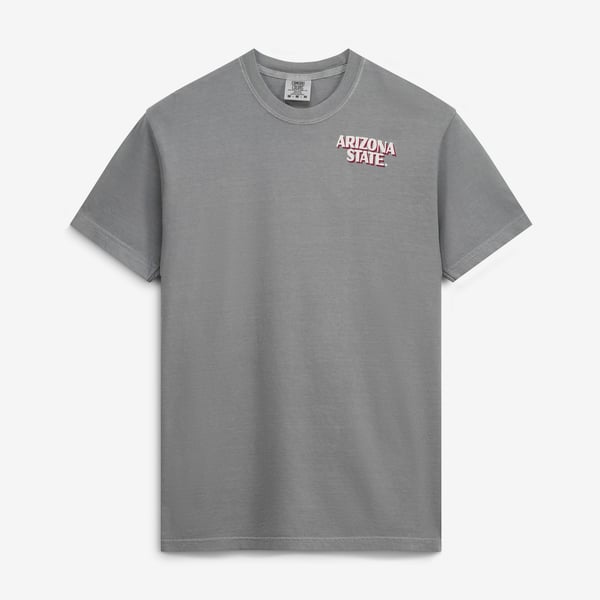 Arizona State Sun Devils Comfort Colors Team Statue T-Shirt - Gray