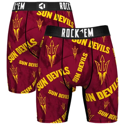  Arizona State Sun Devils Rock Em All Over Logo Boxer Briefs - Maroon