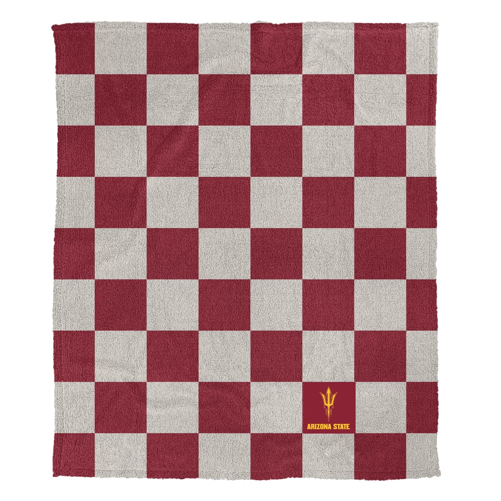 Arizona State Sun Devils Pegasus Checkered Logo Patch 50" x 60" Cozy Knit Blanket