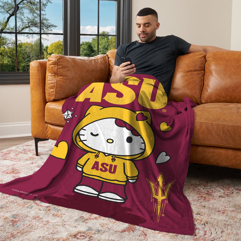 Arizona State Sun Devils The Northwest Group Hello Kitty 46" x 60" Silk Touch Throw Blanket