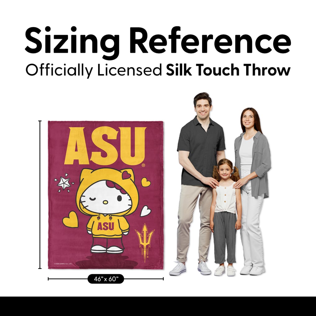 Arizona State Sun Devils The Northwest Group Hello Kitty 46" x 60" Silk Touch Throw Blanket