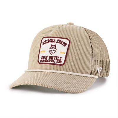 Arizona State Sun Devils '47 Unisex Cordlandia Hitch Adjustable Hat - Khaki