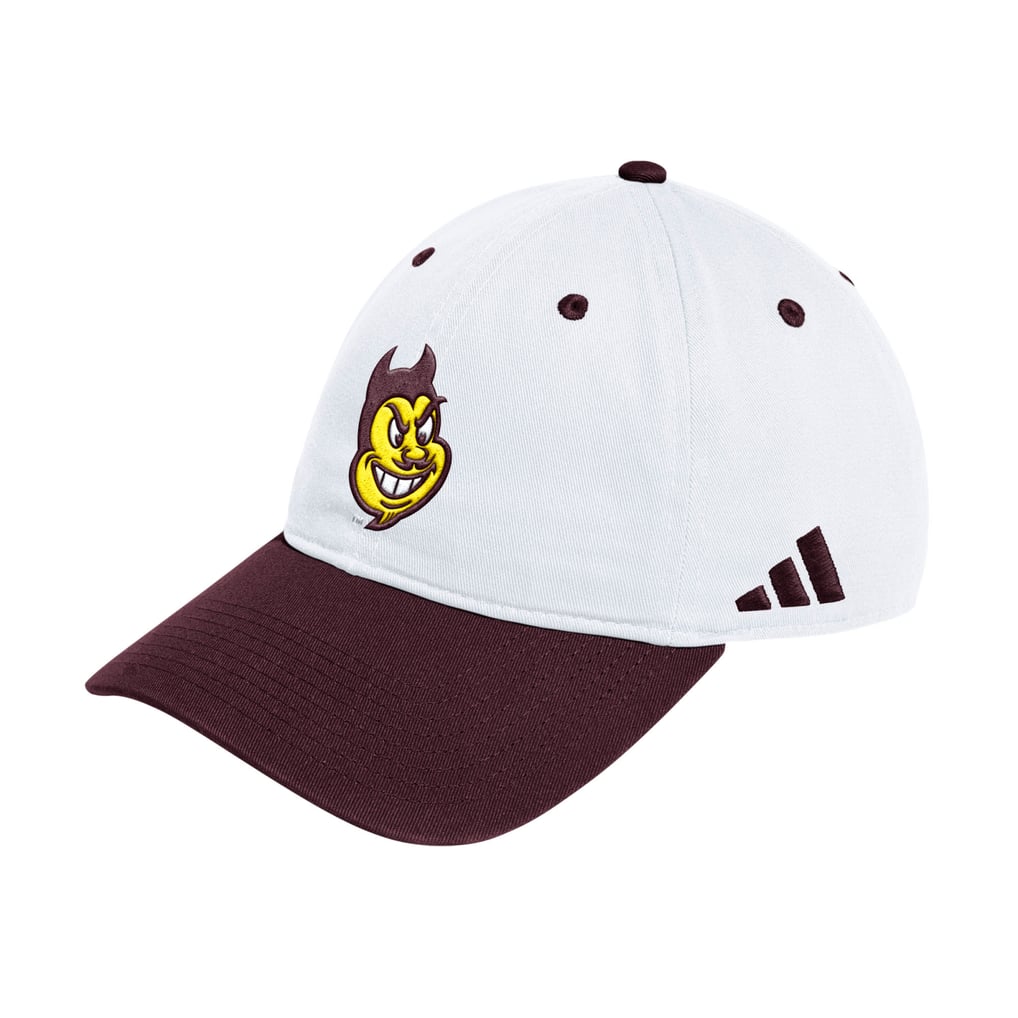 Arizona State Sun Devils adidas Unisex Seasonal Baseball Slouch Adjustable Hat - White/Maroon