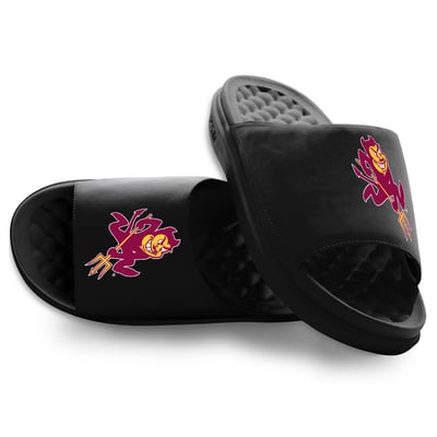Arizona State Sun Devils ISlide Unisex Mascot Motive Slide Sandals - Black