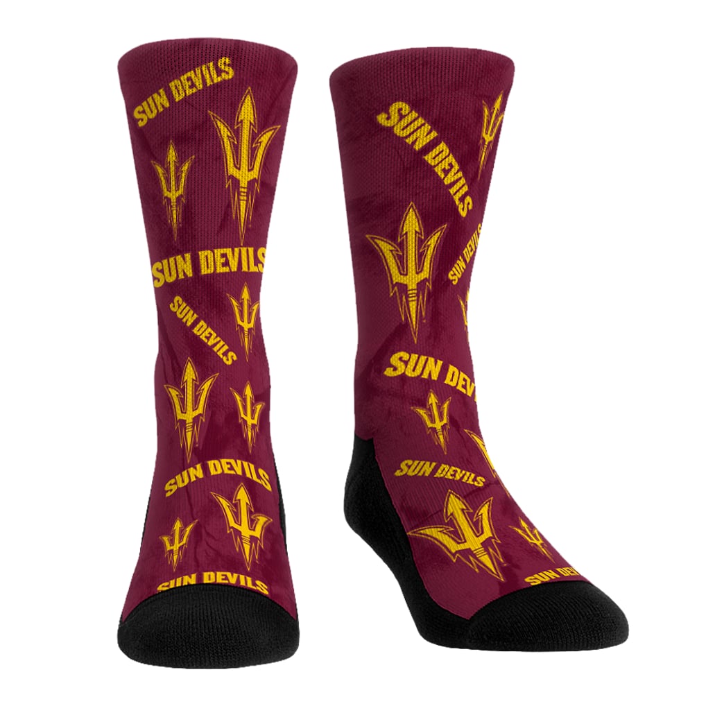 Arizona State Sun Devils Rock Em Unisex Two-Piece Team Blast Crew Socks Set