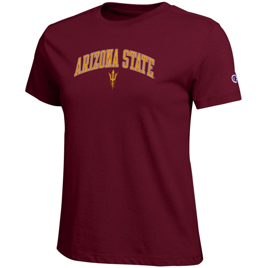  Arizona State Sun Devils Champion Women's Arched Over Logo T-Shirt - Maroon