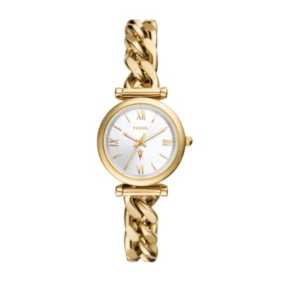 Arizona State Sun Devils Fossil Women's Carlie Gold-Tone Stainless Steel Watch