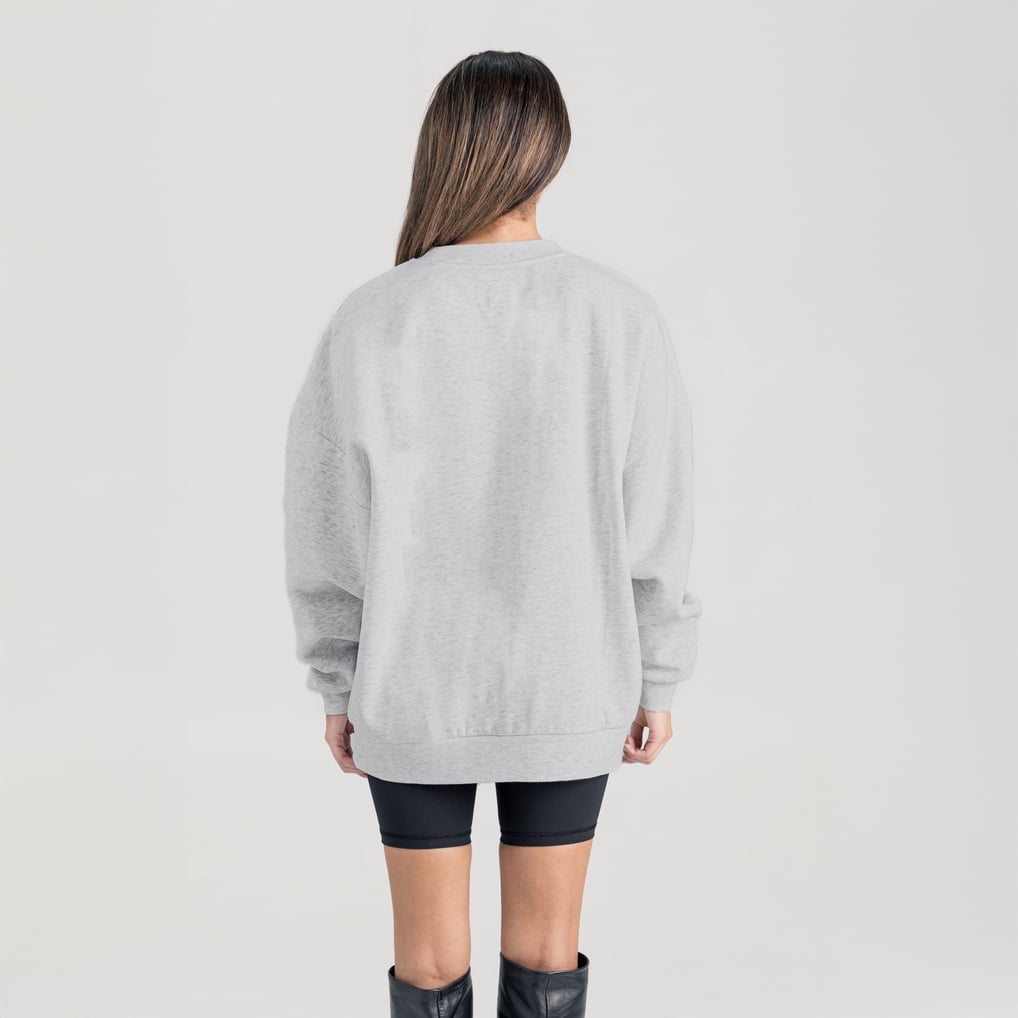Arizona State Sun Devils Gameday Couture Women's Oversized Tradition Refined Premium Fleece Sweatshirt - Ash