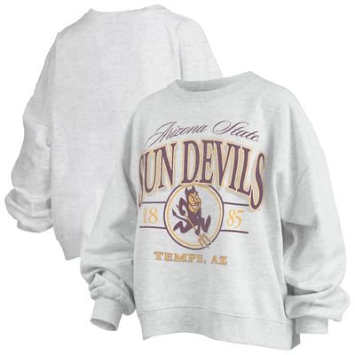 Arizona State Sun Devils Pressbox Women's Oversized Vinson Melange Janise Sweatshirt - Heather Gray