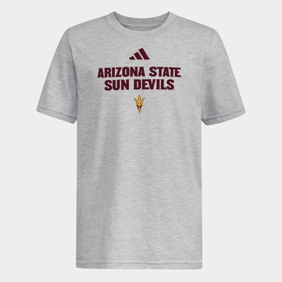  Arizona State Sun Devils adidas Youth Fresh T-Shirt - Heather Gray