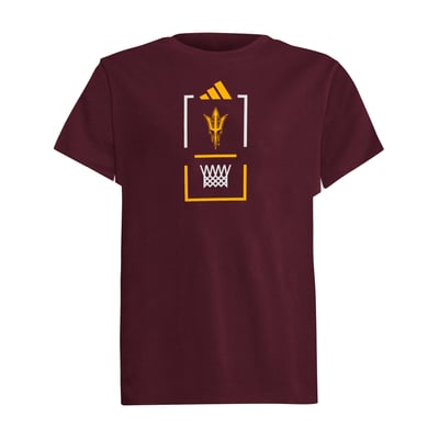 Arizona State Sun Devils adidas Youth Basketball Fresh T-Shirt - Maroon