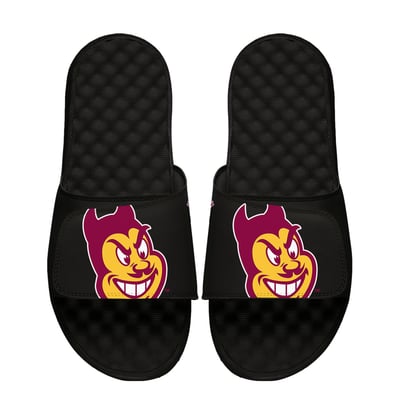 Arizona State Sun Devils ISlide Youth Mascot Slide Sandals - Black