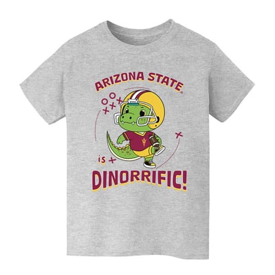 Arizona State Sun Devils Vive La Fete Youth Dinorrific T-Shirt - Gray