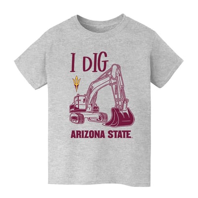 Arizona State Sun Devils Vive La Fete Youth Excavator T-Shirt - Gray