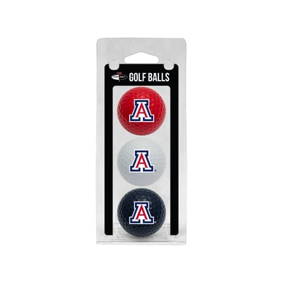 Arizona Wildcats 3-Pack Multi-Colored Team Golf Ball Set