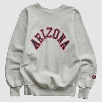 Arizona Wildcats MV Sport 90s Pullover Sweatshirt - Heather Gray - S by Fanatics Real Vintage