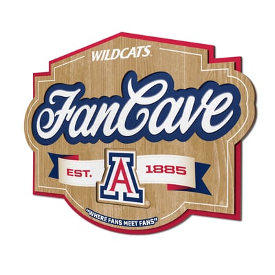 Arizona Wildcats Fanpoint 12.5" x 17" Fan Cave Sign