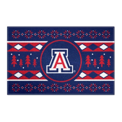 Arizona Wildcats Logo Brands 19" x 30" Holiday Sweater Starter Mat