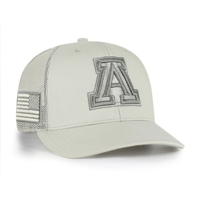 Arizona Wildcats '47 Operation Hat Trick Adjustable Trucker Hat - Stone