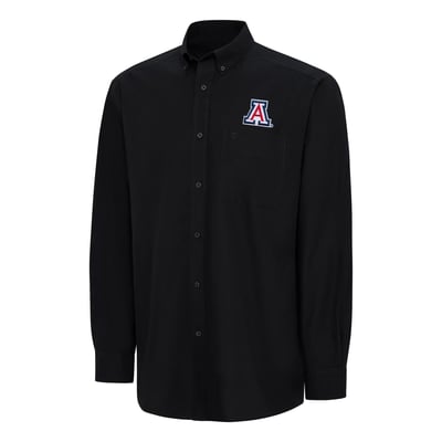  Arizona Wildcats Ariat Wrinkle Free Classic Button-Down Shirt - Black
