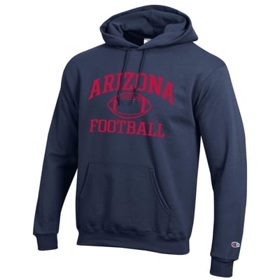 Arizona Wildcats Champion Football Icon Hoodie - Navy