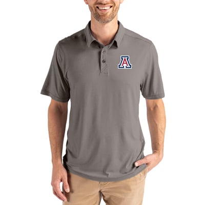 Arizona Wildcats Cutter & Buck Coastline Epic Comfort Eco Recycled Polo - Gray