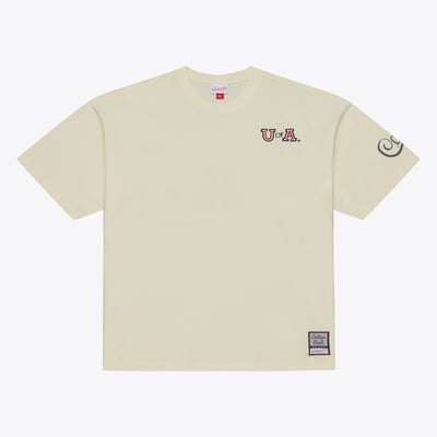  Arizona Wildcats Mitchell & Ness Oversized Heritage Hue T-Shirt - Cream