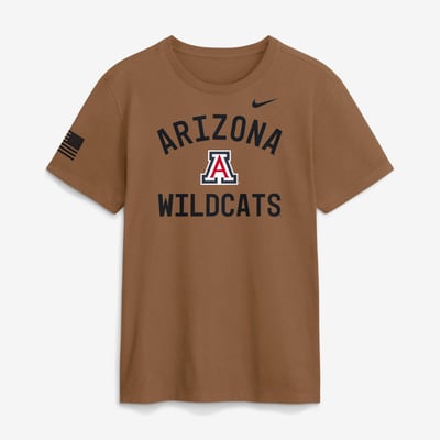 Arizona Wildcats Nike 2026 Military Appreciation Sideline Dri-FIT T-Shirt - Brown