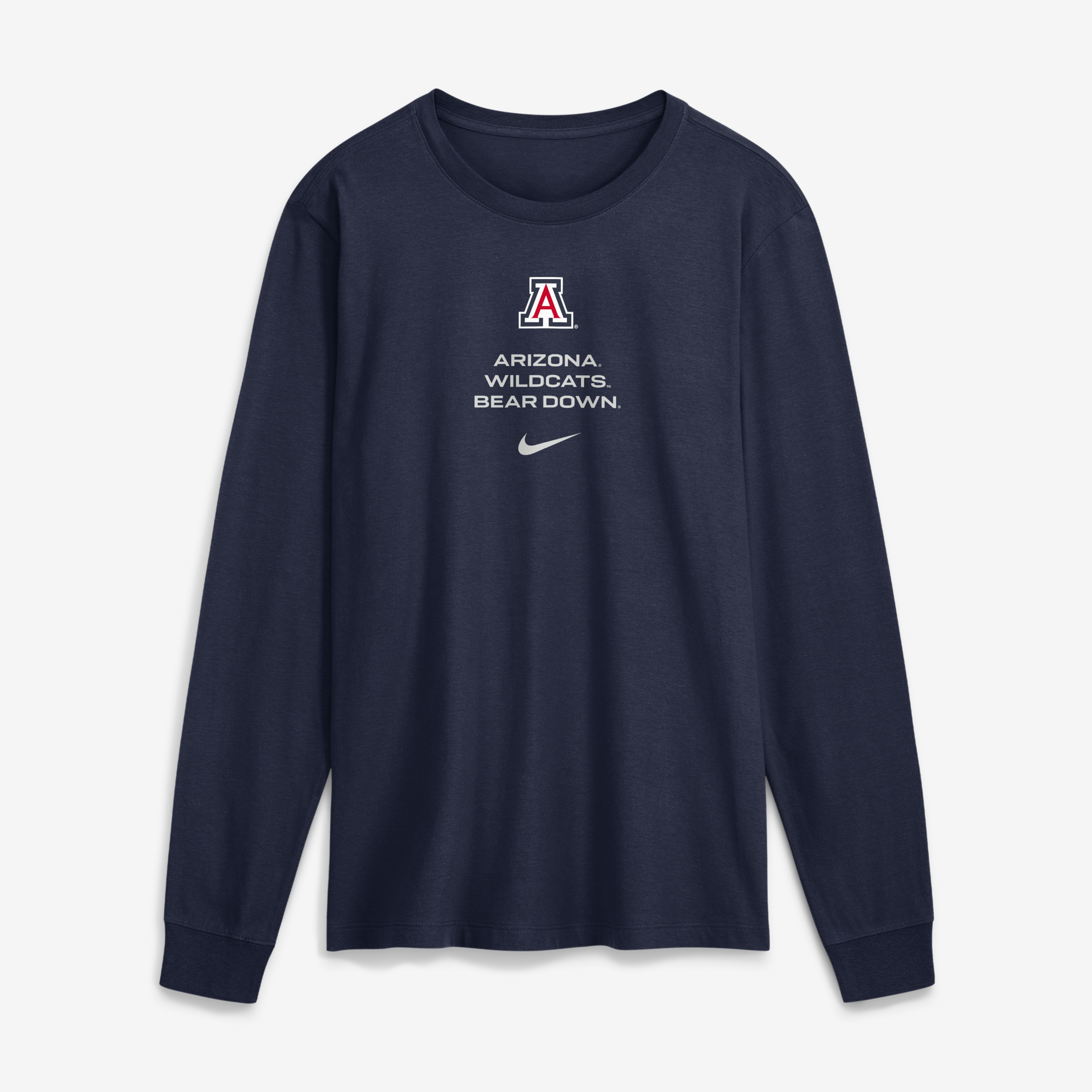 Arizona Wildcats Nike 2026 Sideline Dri-FIT Long Sleeve T-Shirt - Navy