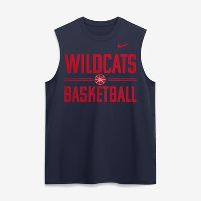  Arizona Wildcats Nike Courtside Legend Sleeveless T-Shirt - Navy