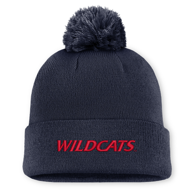  Arizona Wildcats Nike Peak Cuffed Knit Hat With Pom - Navy