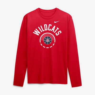 Arizona Wildcats Nike 2026 Courtside Basketball Shootaround Legend Dri-FIT Long Sleeve T-Shirt - Red