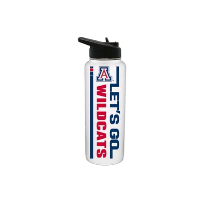Arizona Wildcats The Memory Company 34oz. Let's Go Stainless Steel Quencher Bottle