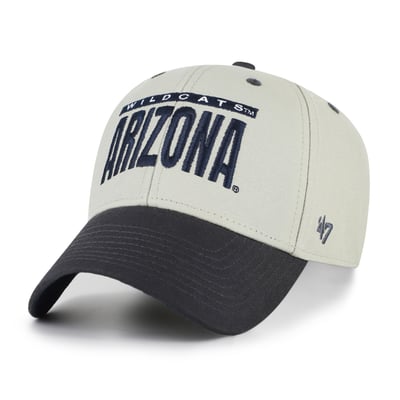Arizona Wildcats '47 Unisex Half Block Text MVP Adjustable Hat - Gray/Black