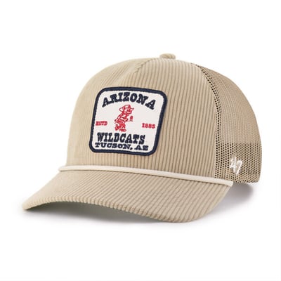 Arizona Wildcats '47 Unisex Cordlandia Hitch Adjustable Hat - Khaki