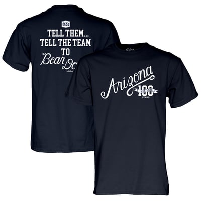 Arizona Wildcats Blue 84 Unisex Bear Down 100 T-Shirt - Navy