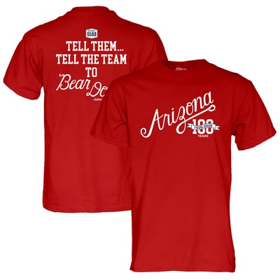 Arizona Wildcats Blue 84 Unisex Bear Down 100 T-Shirt - Red