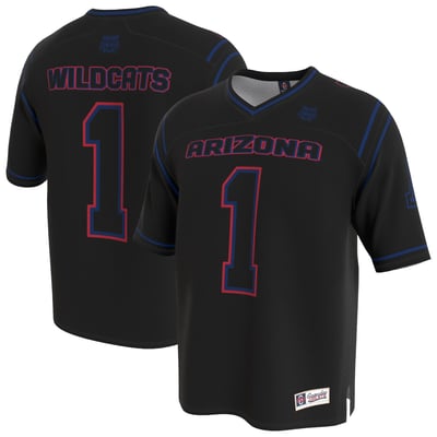  Arizona Wildcats GameDay Greats Unisex Lightweight Collegiate Football Fashion Jersey - Black