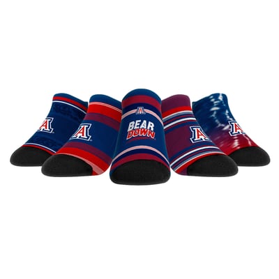 Arizona Wildcats Rock Em Unisex Super Fan Five-Pack Low-Cut Socks Set - 