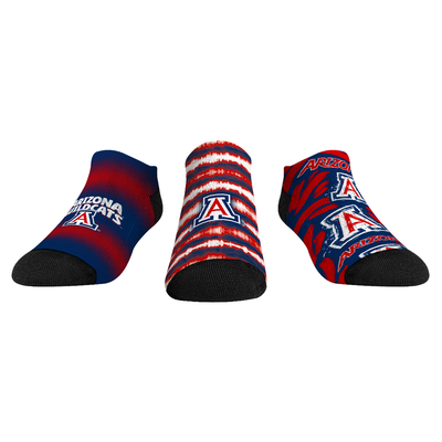  Arizona Wildcats Rock Em Unisex Make Some Noise Three-Pack Low-Cut Socks Set - Blue