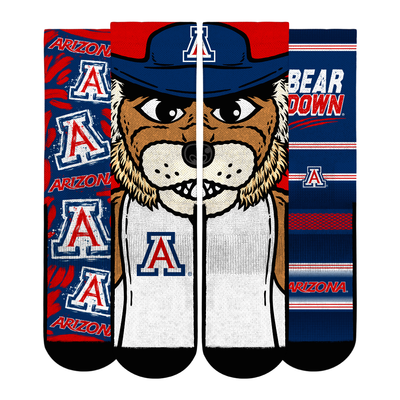  Arizona Wildcats Rock Em Unisex Fan Favorite Three-Pack Crew Sock Set - Navy
