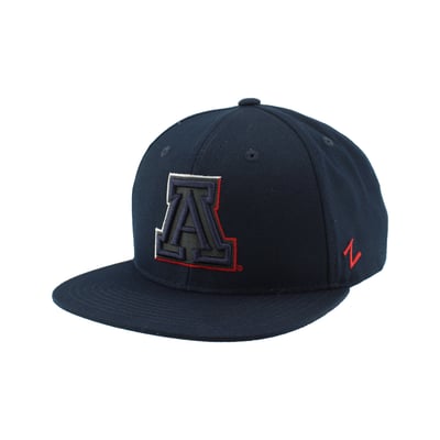  Arizona Wildcats Zephyr Unisex Slice 3D Z11 Snapback Hat - Navy