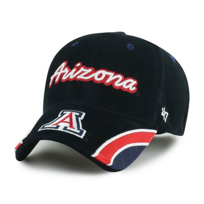 Arizona Wildcats '47 Women's Velvet Denim Script MVP Adjustable Hat - Black